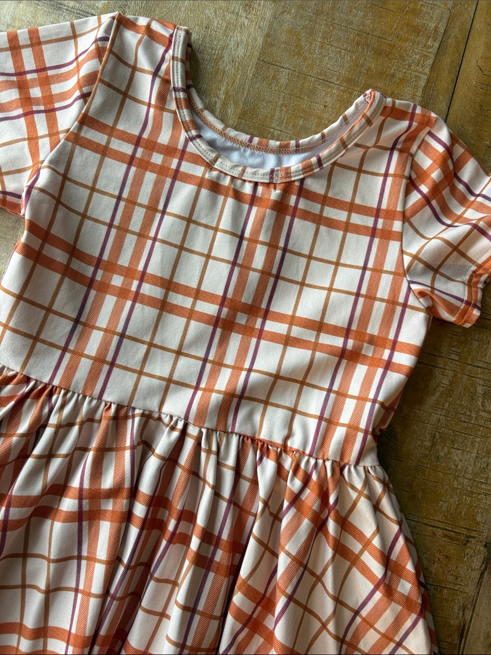 Girlhood Girls Plaid Ruffle Hem Dress size 8 - Picture 5 of 5